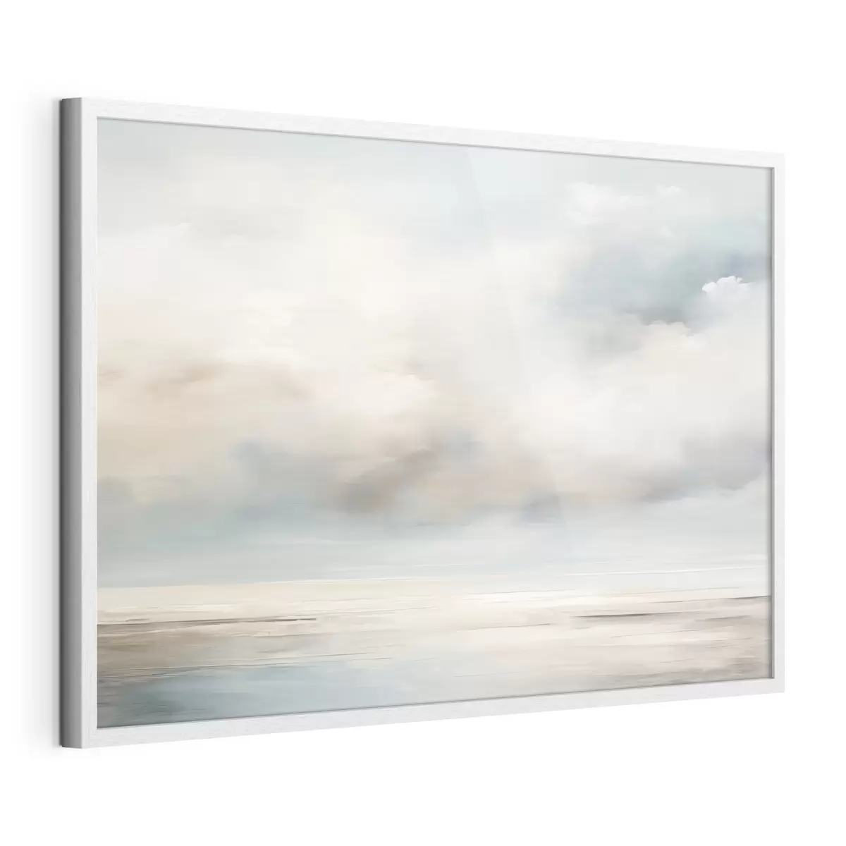 Poster Mar y nubes acuarela f41602
