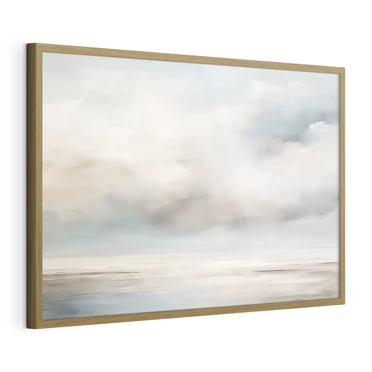 Poster Mar y nubes acuarela f41602