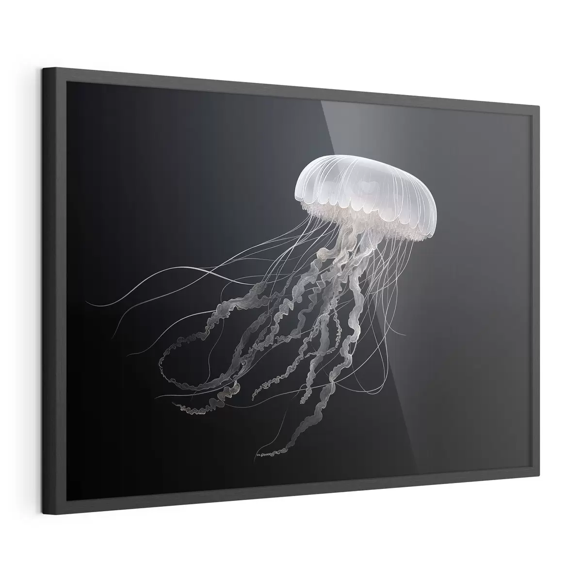 Poster Medusa mágica sobre fondo oscuro f41606