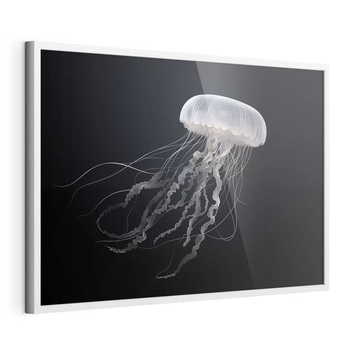 Poster Medusa mágica sobre fondo oscuro f41606