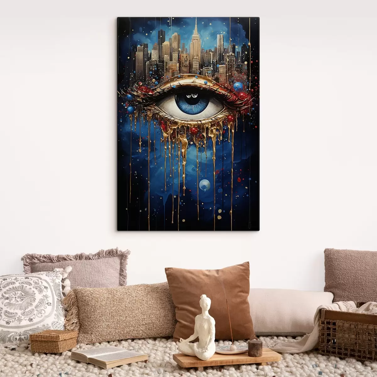 murales de pared Vista abstracta de la ciudad s41562