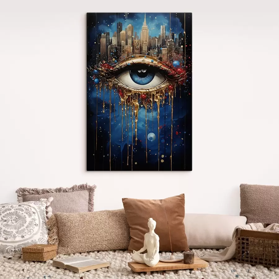 murales de pared Vista abstracta de la ciudad s41562