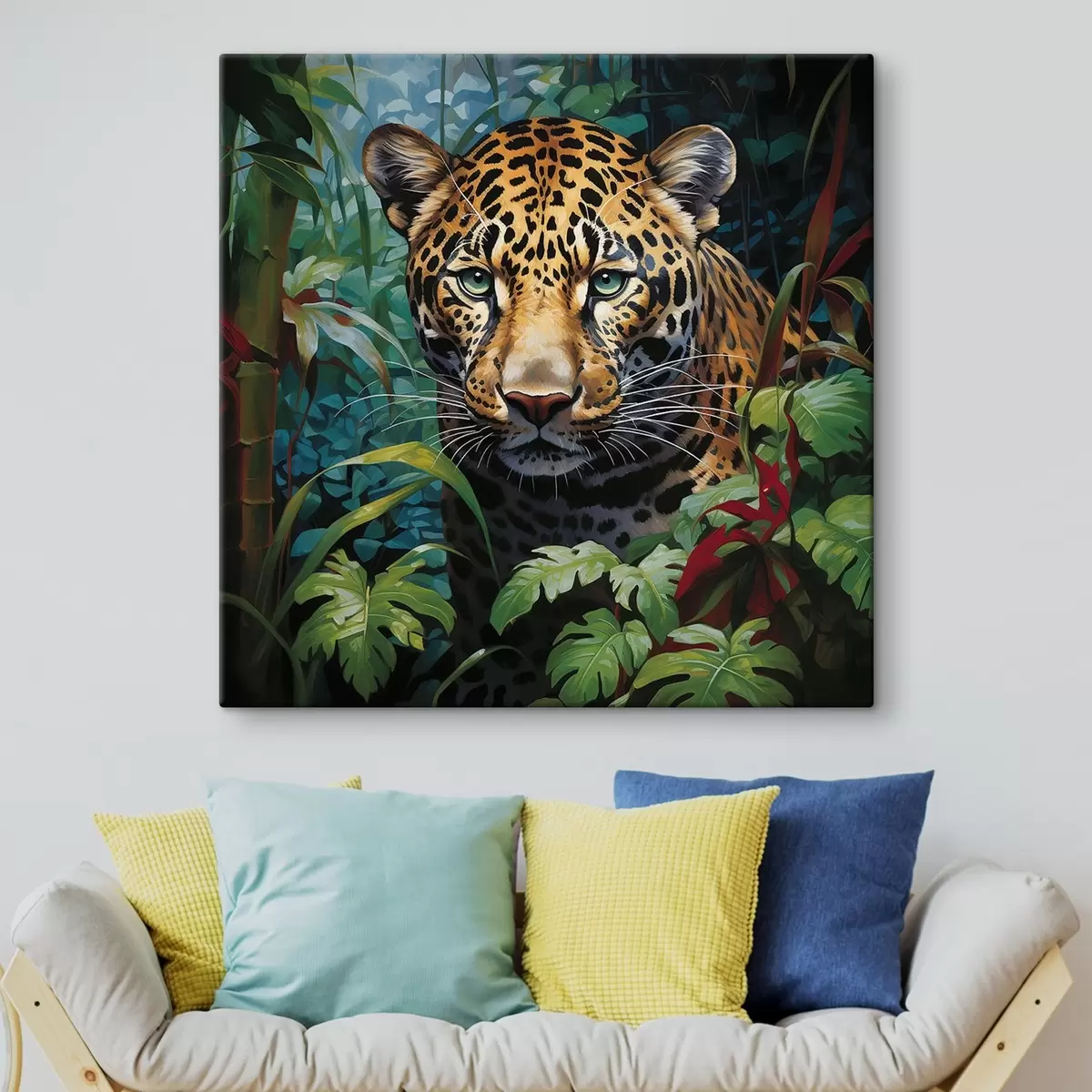 murales de pared Leopardo en la espesura s41566