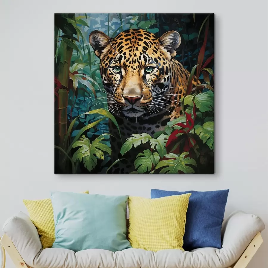 murales de pared Leopardo en la espesura s41566