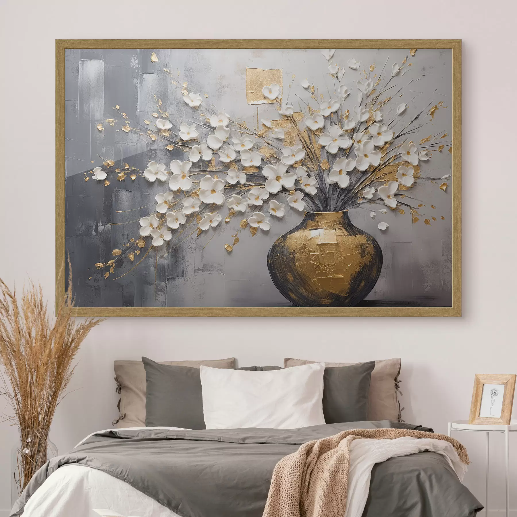 murales de pared Ramas de luz dorada f41558