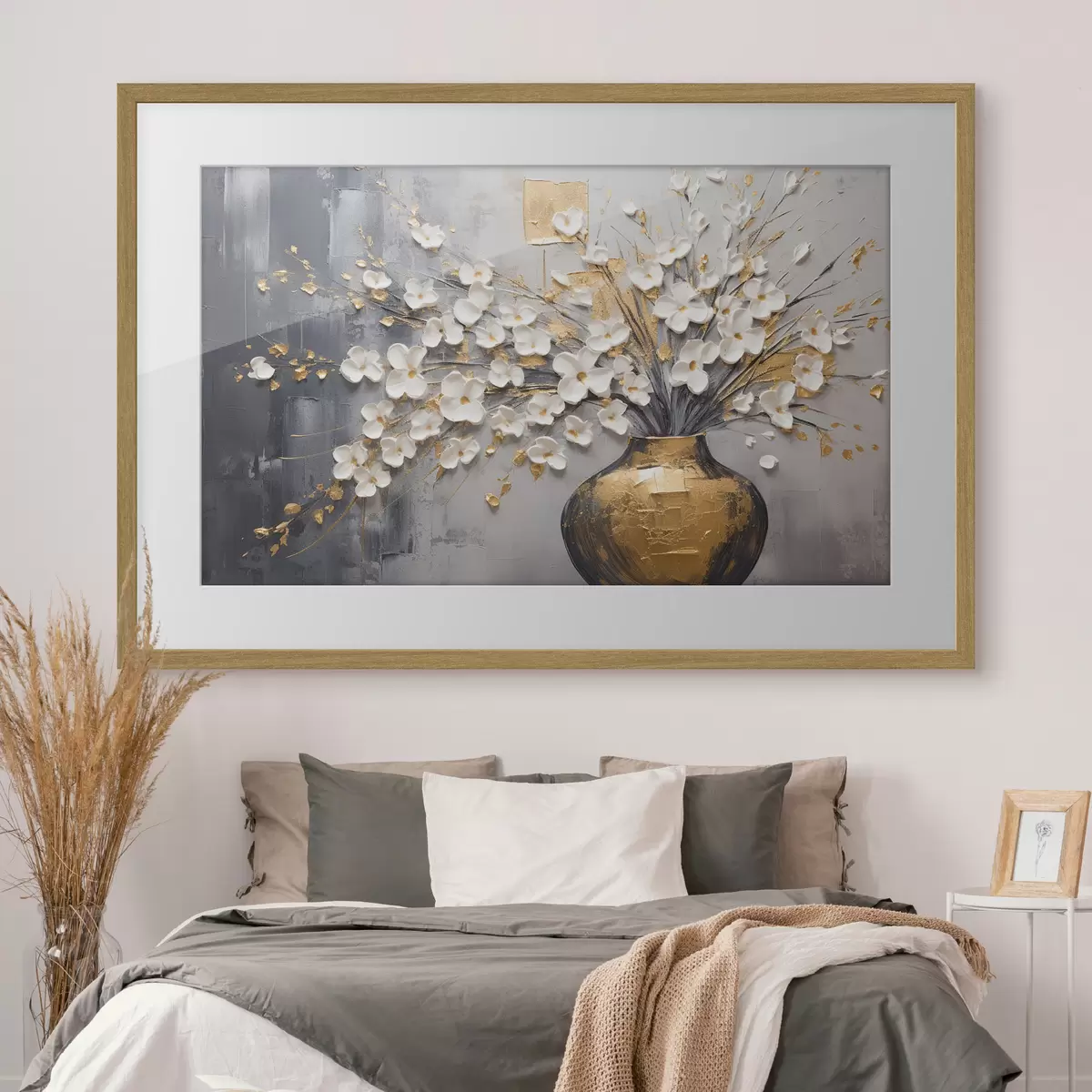 Poster Ramas de luz dorada f41558