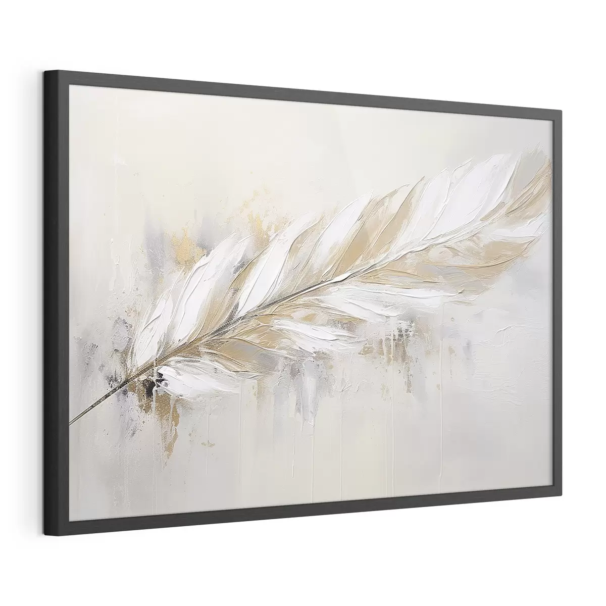 Poster Delicada pluma sobre fondo claro f41559
