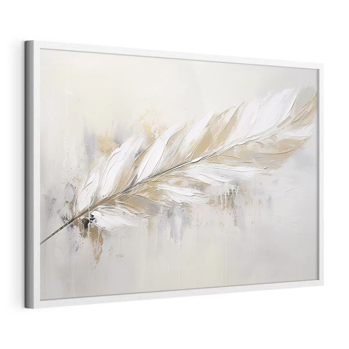 Poster Delicada pluma sobre fondo claro f41559