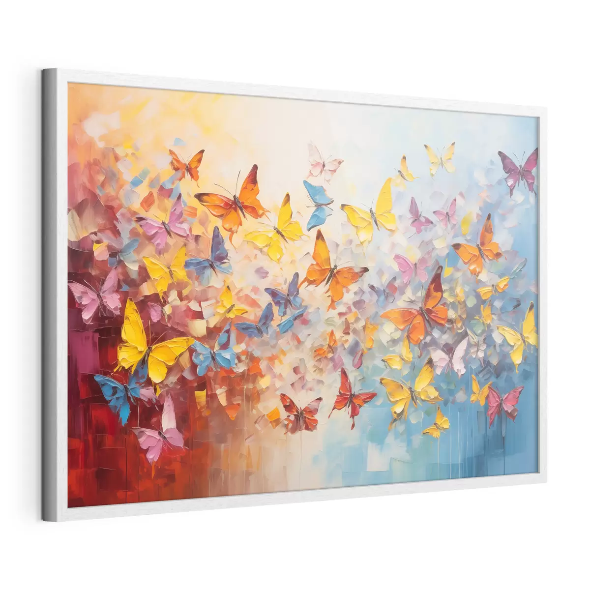 Poster Muchas mariposas con pintura f41561