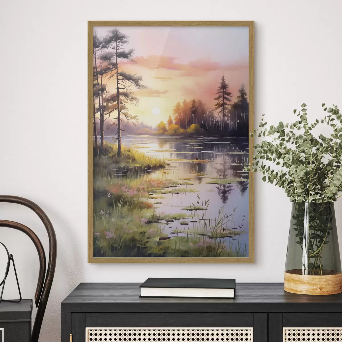 Poster El lago recibe el sol f41644