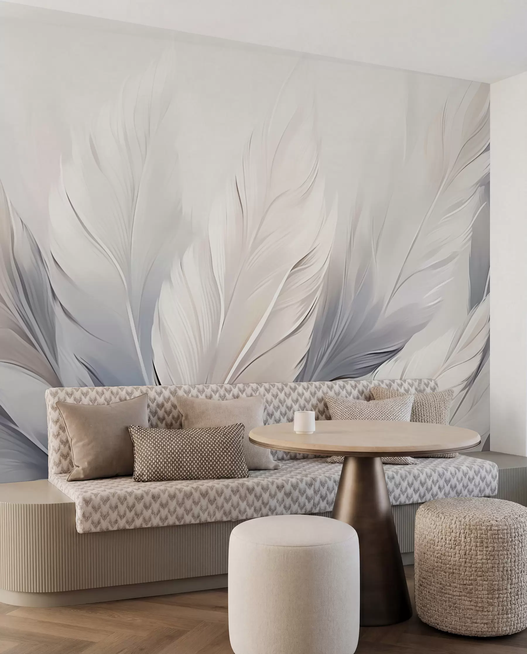 murales de pared Plumas ligeras w02213