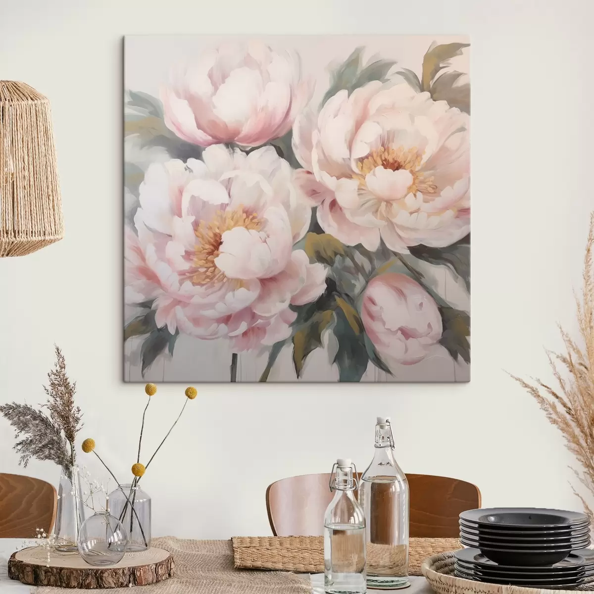 murales de pared Peonías frágiles s41683