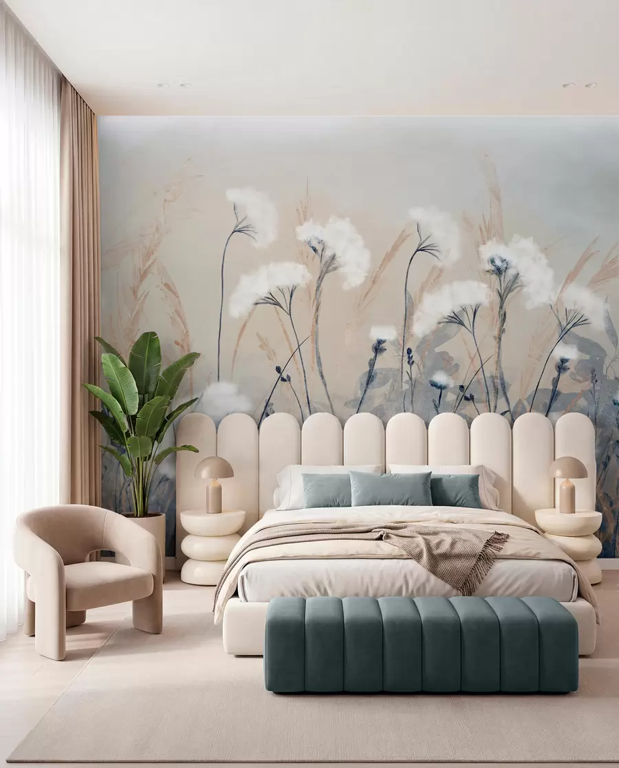 murales de pared Plumeros pálidos w08416