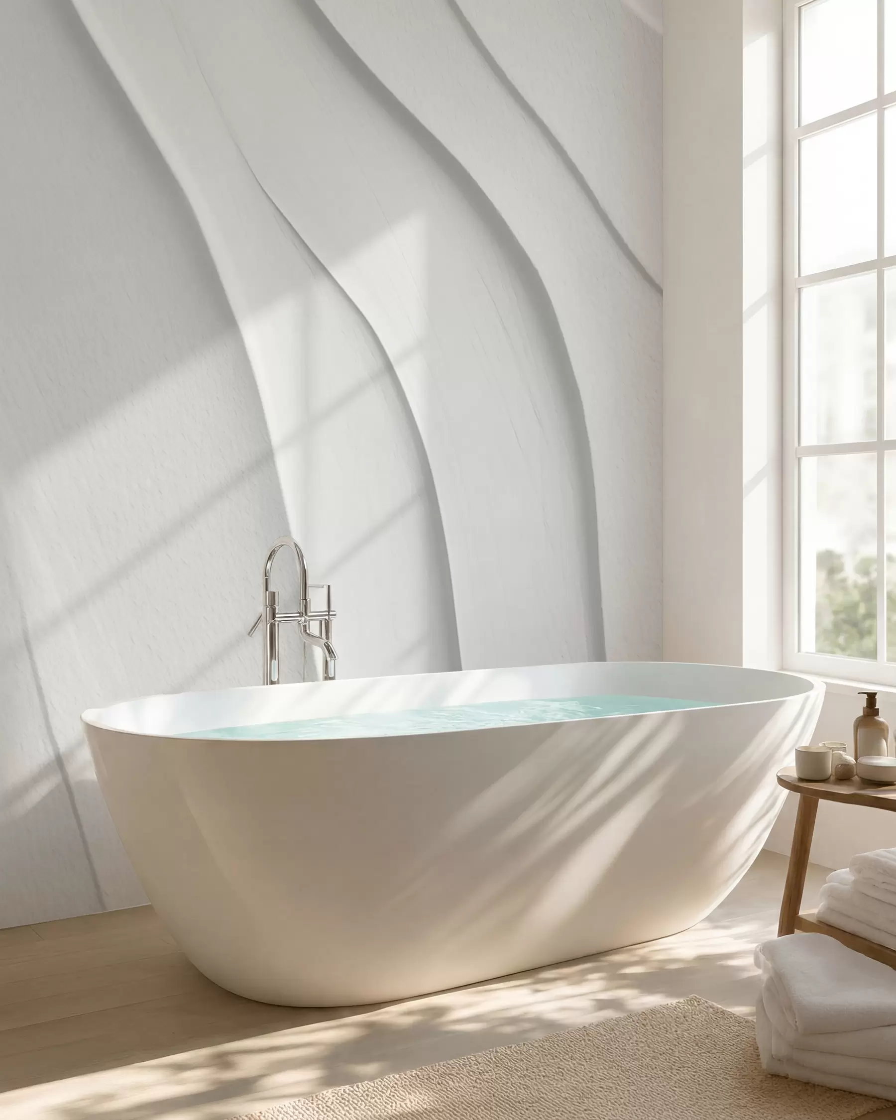 murales de pared Arcos blancos plegados w02298