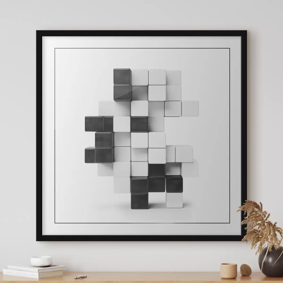 Poster Composición abstracta de elementos geométricos f41701