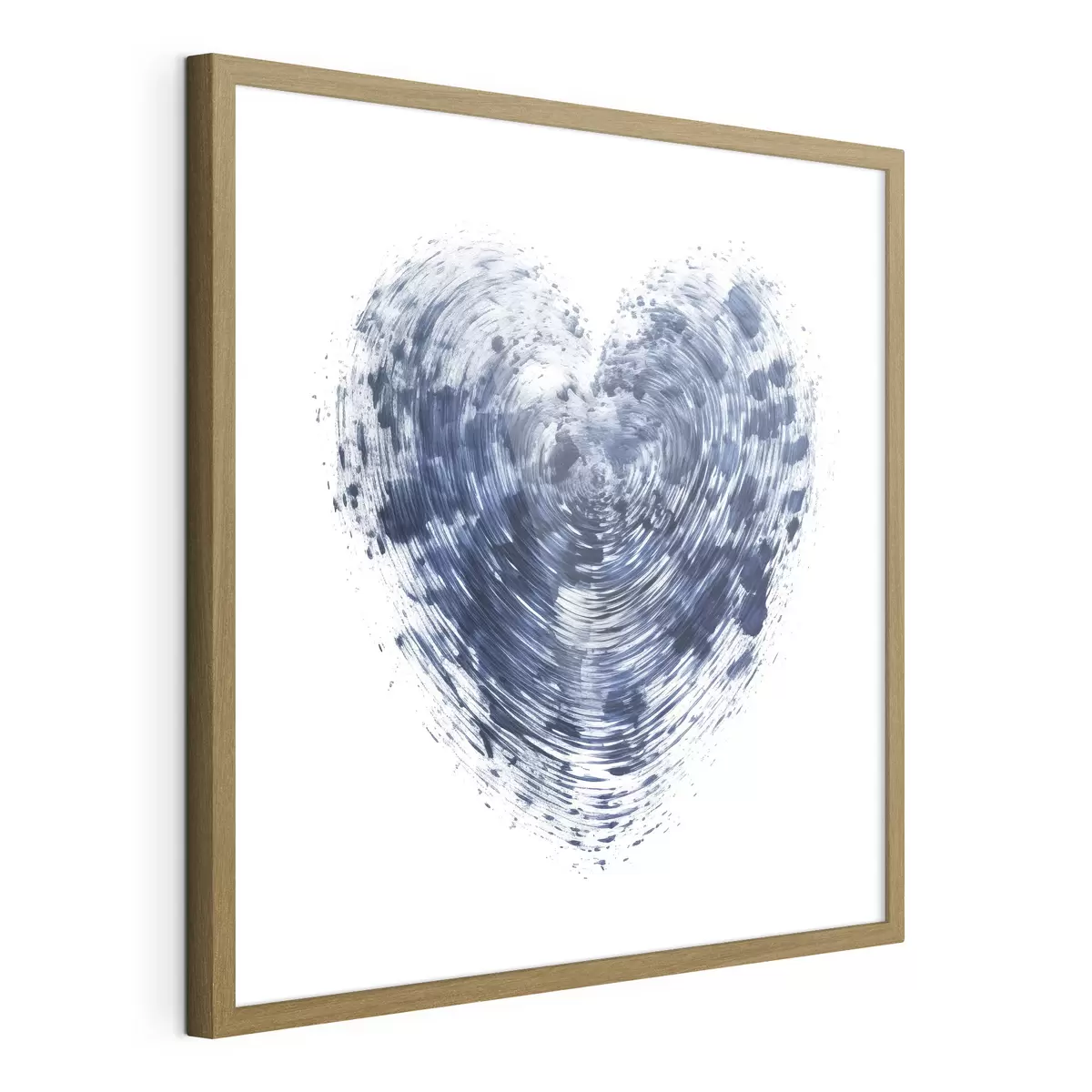 Poster Corazón azul texturizado f41707