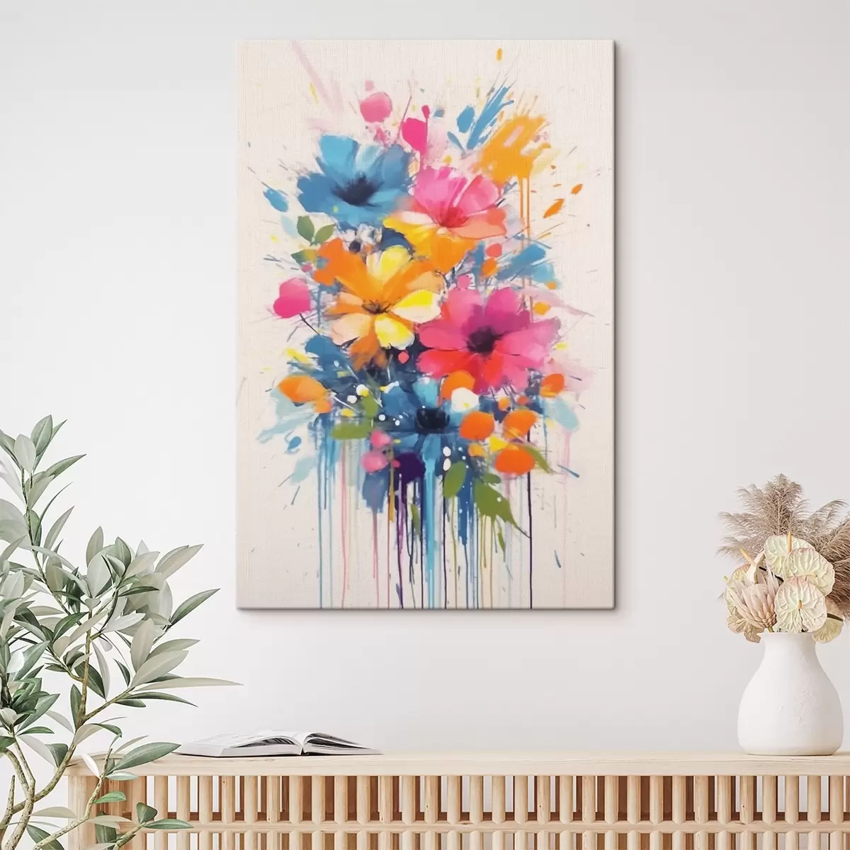 murales de pared Flores multicolores s41694