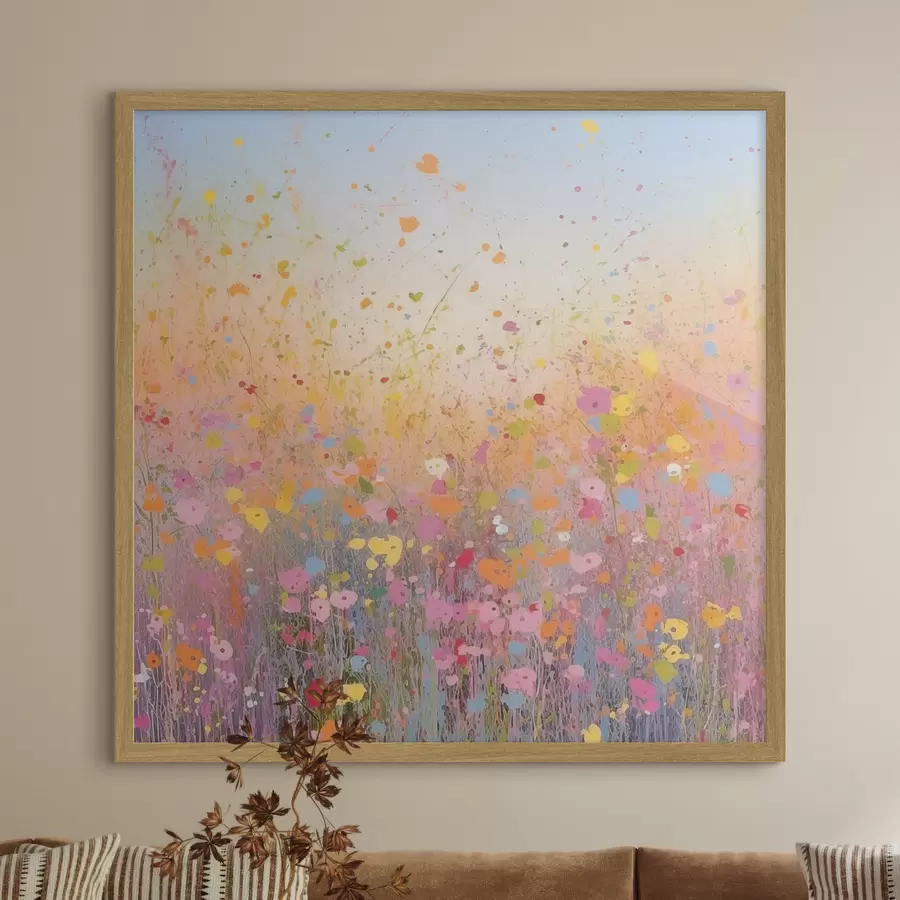 murales de pared Flores coloridas f41695