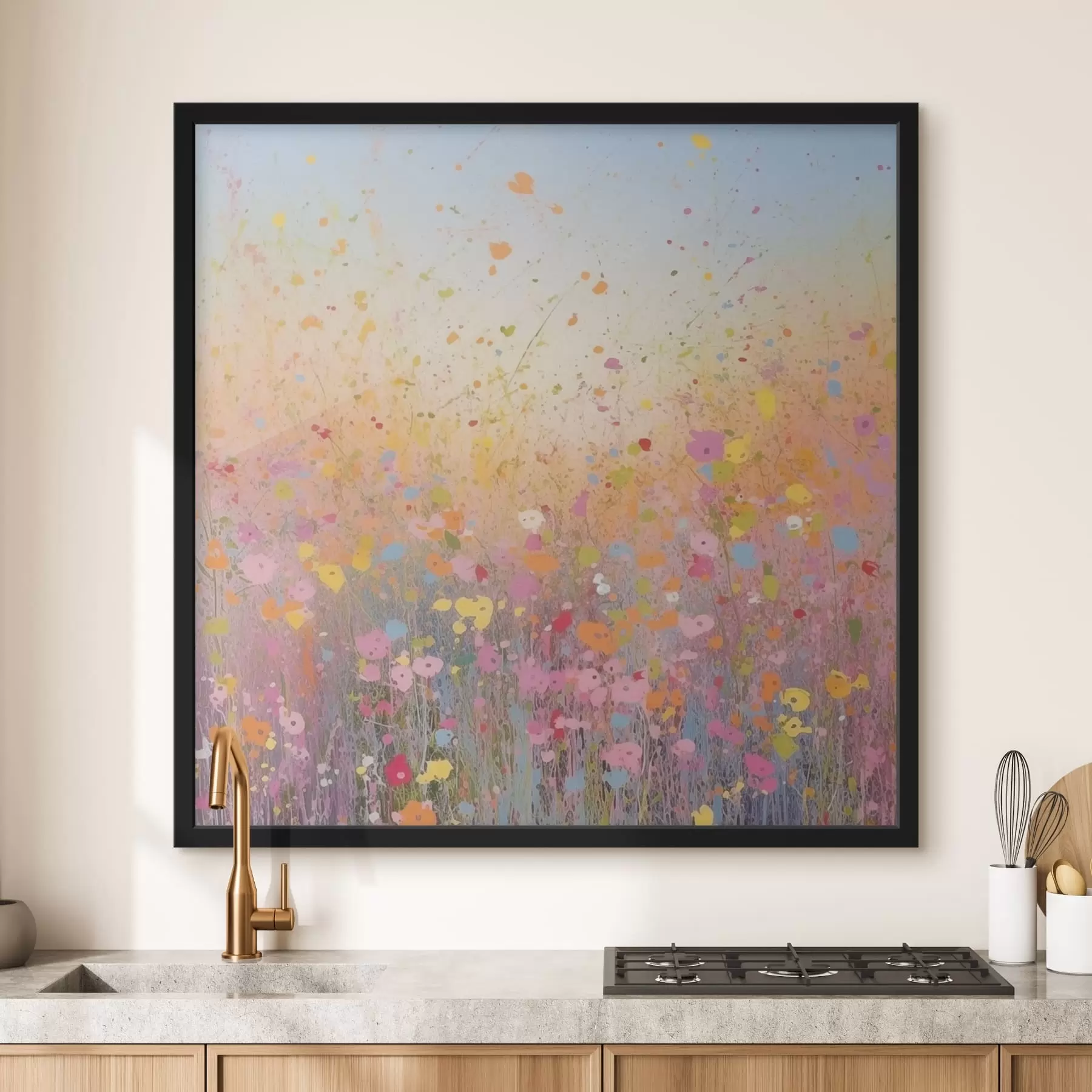 murales de pared Flores coloridas f41695