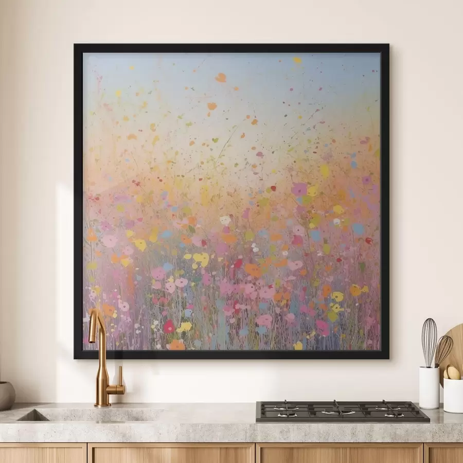 murales de pared Flores coloridas f41695