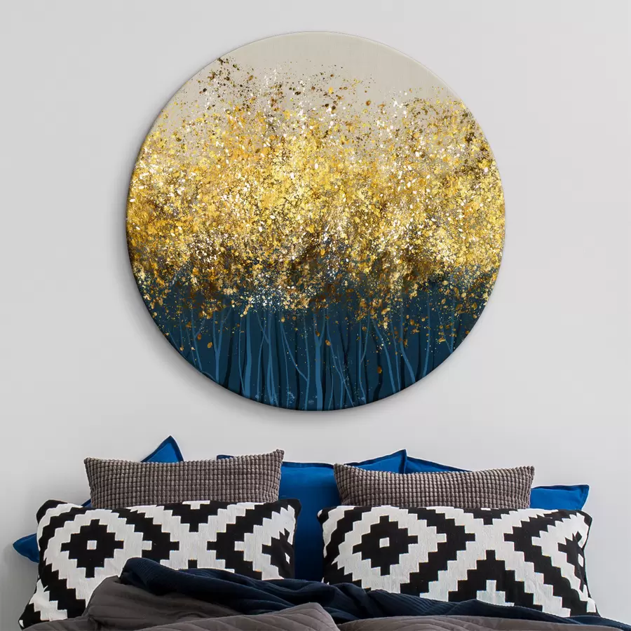 murales de pared Árboles con hojas doradas r01893