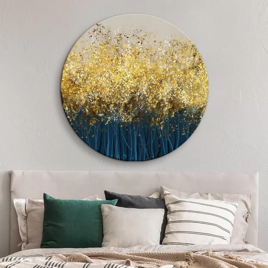 murales de pared Árboles con hojas doradas r01893