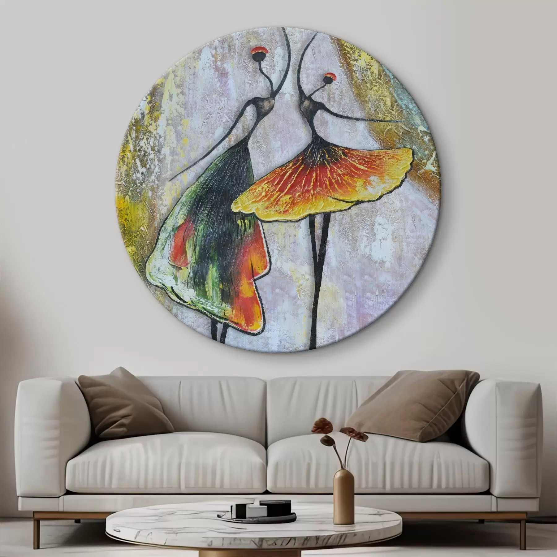 murales de pared Abstracción, bailarinas r01740