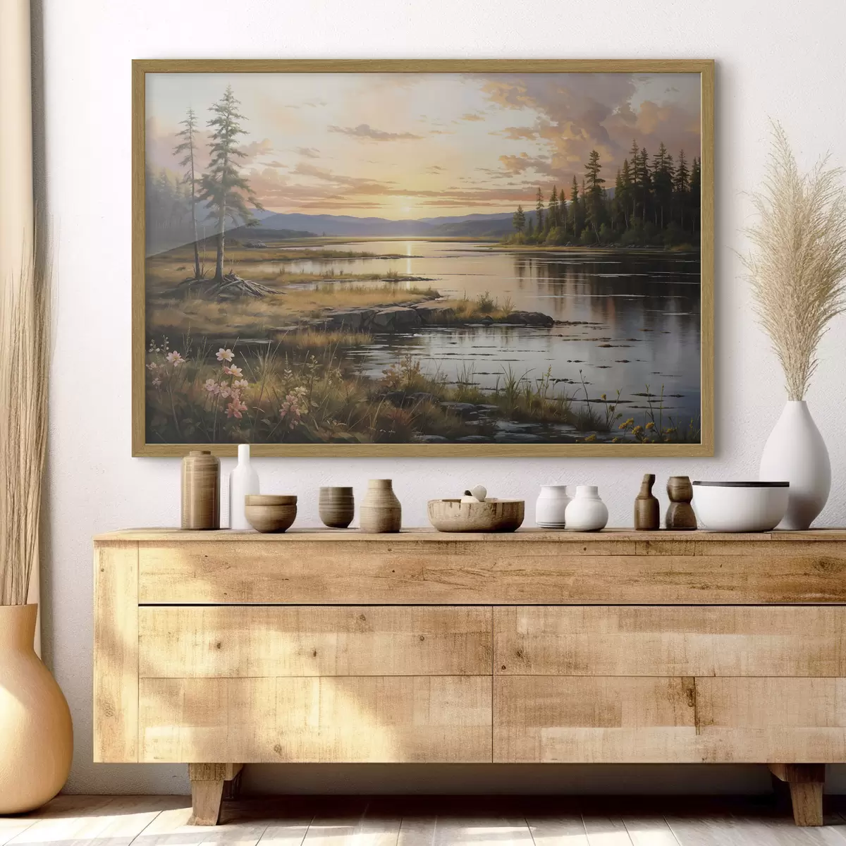 Poster Última luz sobre el lago f41733