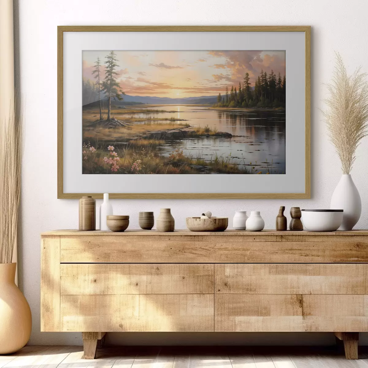 Poster Última luz sobre el lago f41733
