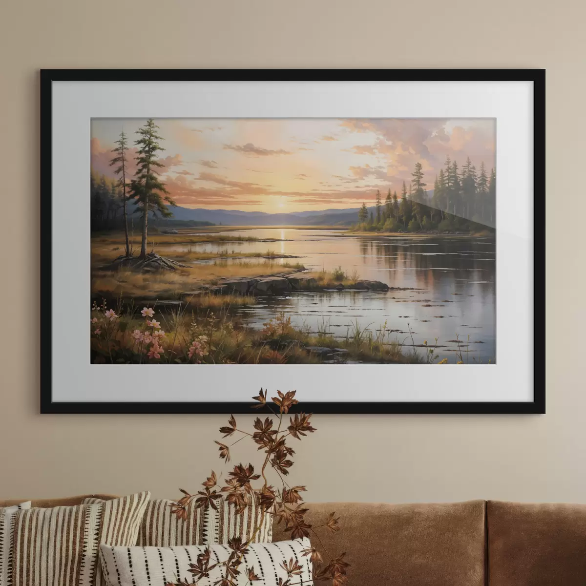 Poster Última luz sobre el lago f41733