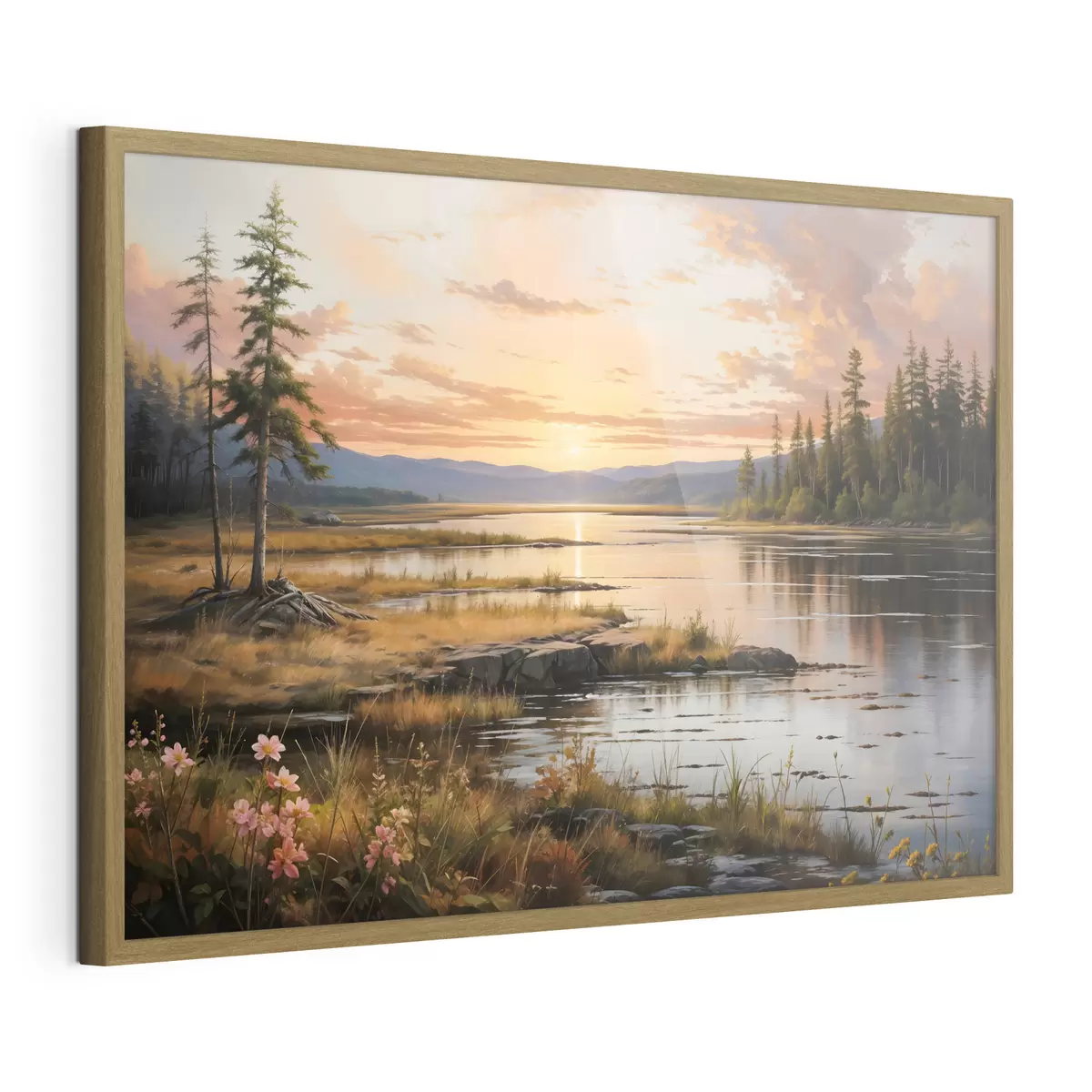 Poster Última luz sobre el lago f41733