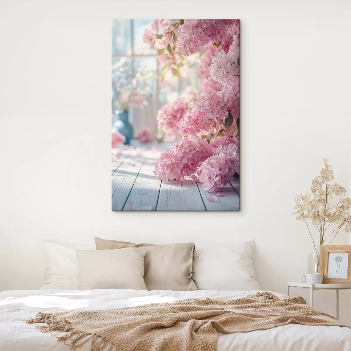 murales de pared Lila rosa en el fondo de la ventana s41748