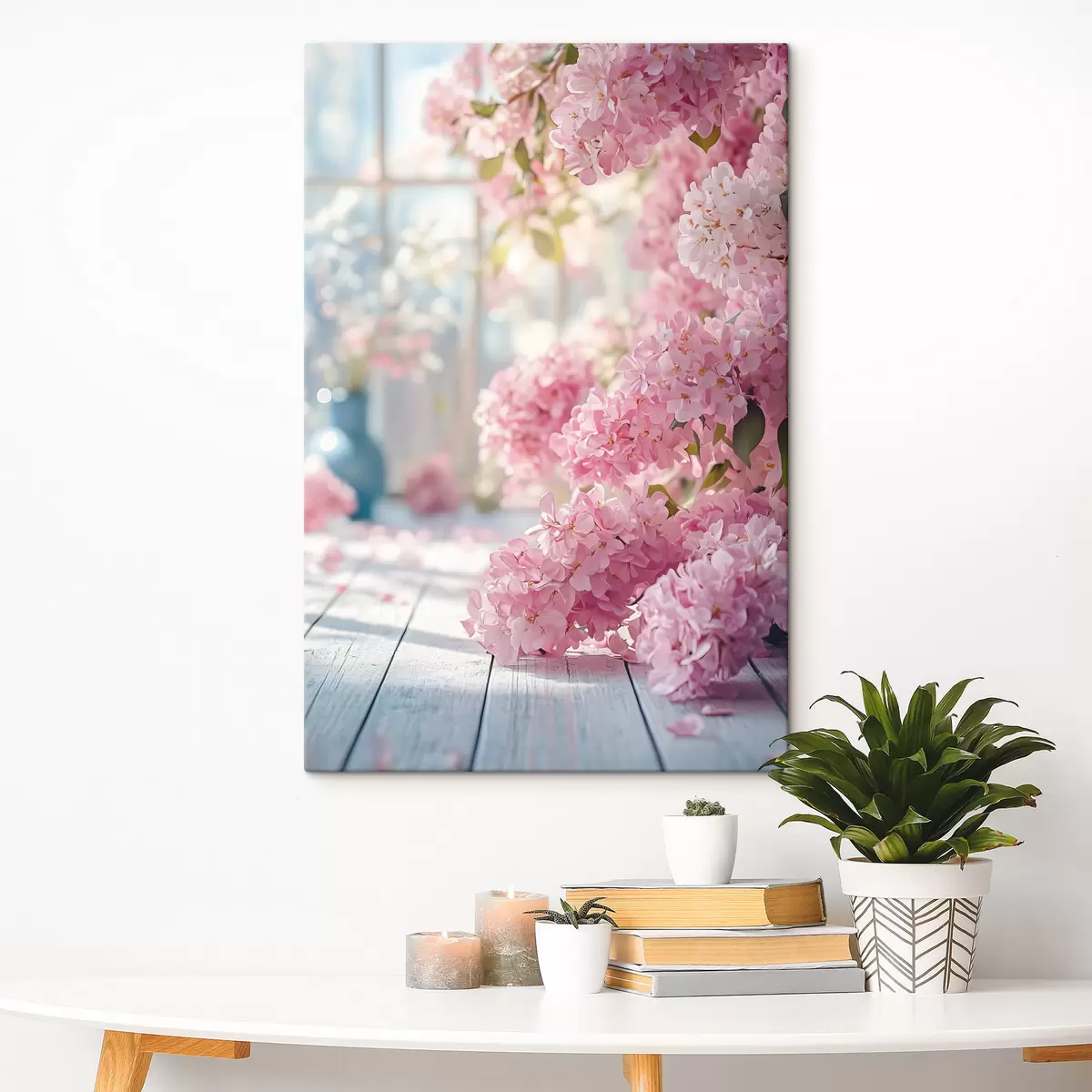 murales de pared Lila rosa en el fondo de la ventana s41748