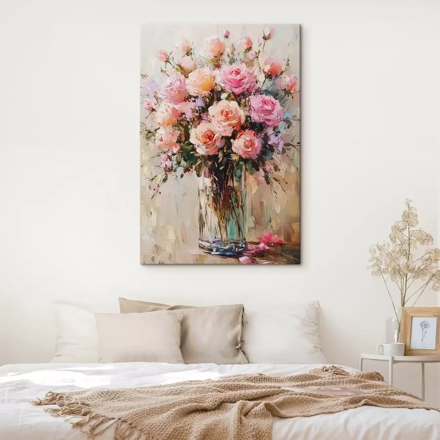 murales de pared Ramo de flores al óleo s41754