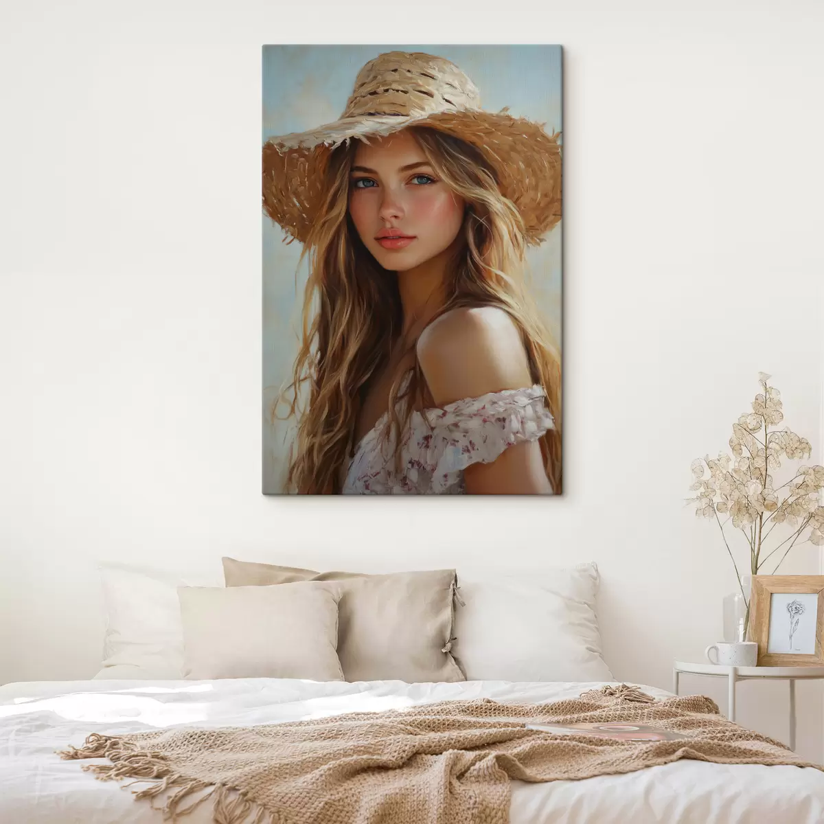 murales de pared Chica con sombrero s41758