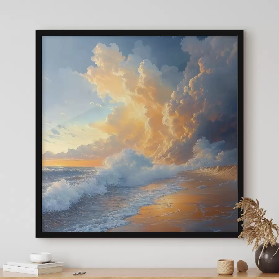 murales de pared Amanecer en el mar f41757