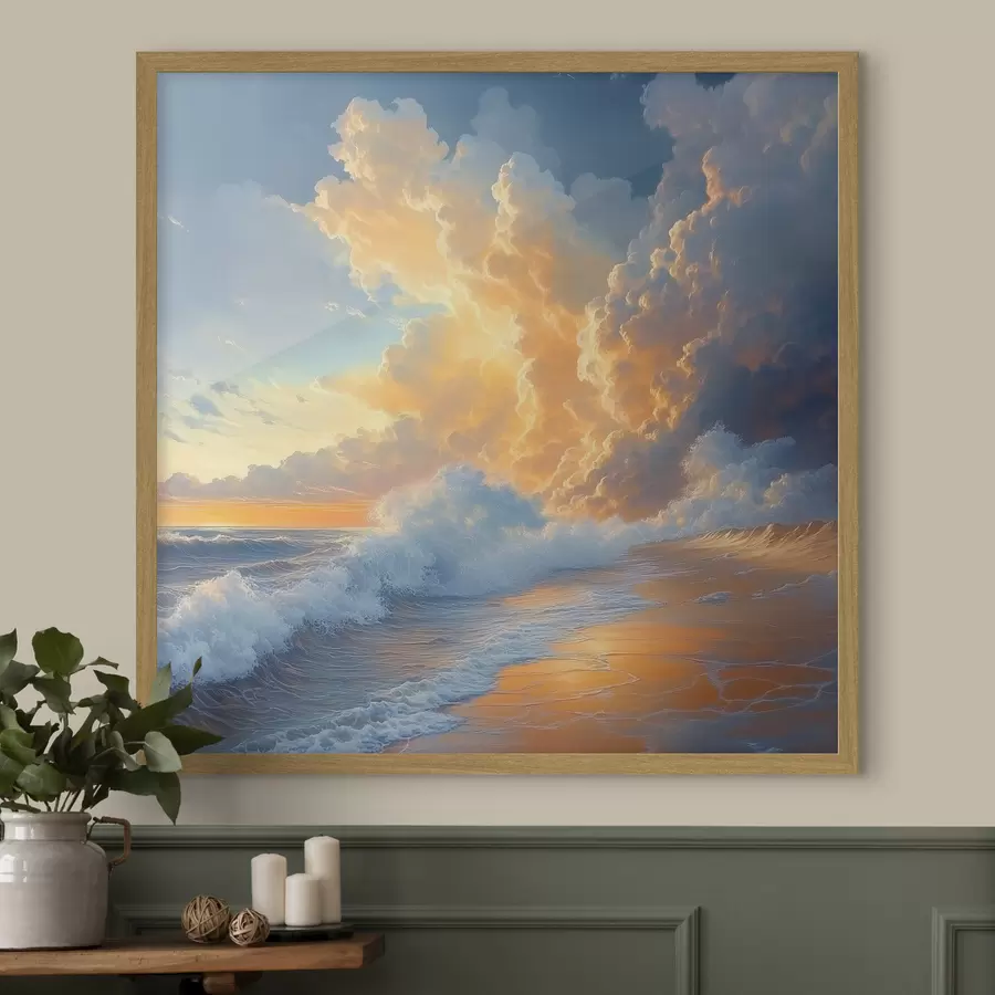 murales de pared Amanecer en el mar f41757