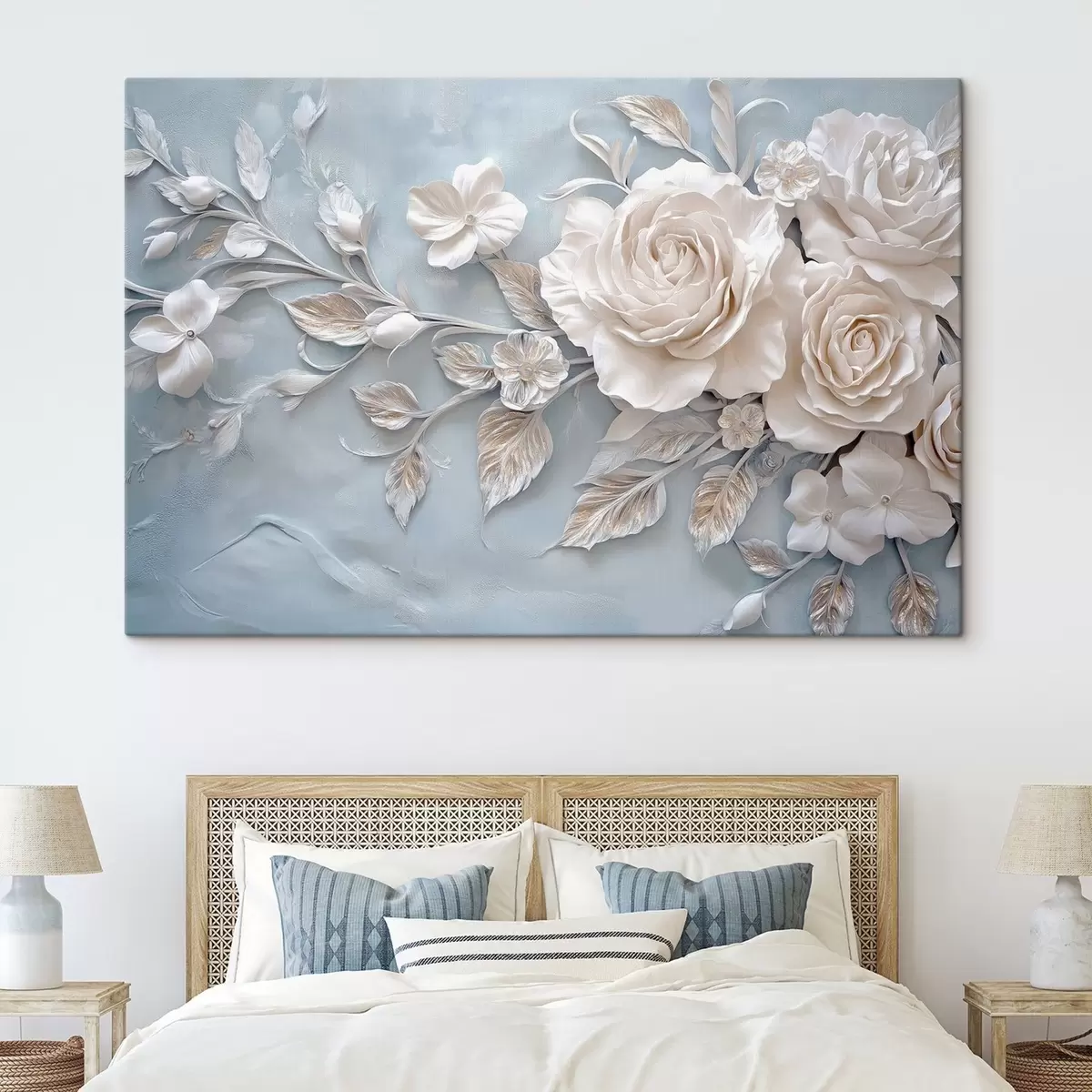 murales de pared Arreglo floral en tonos neutros s41858