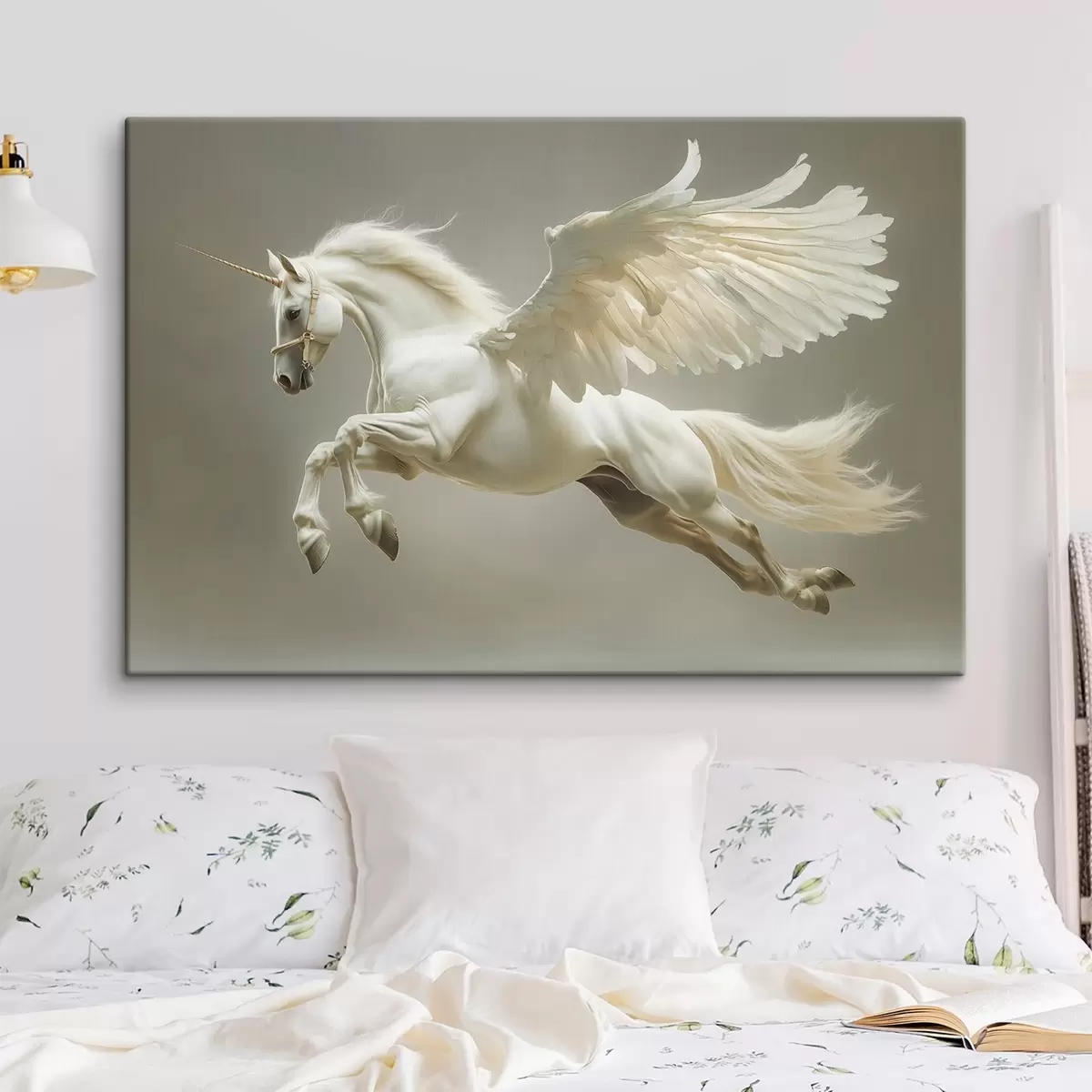 murales de pared Pegaso saltarín, un caballo alado s41875