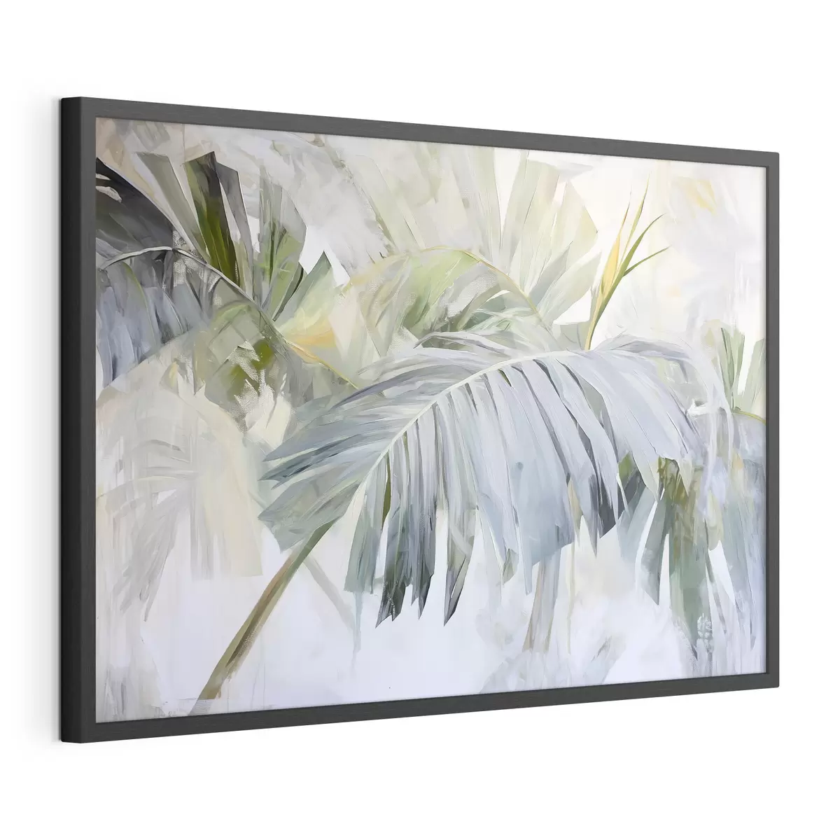Poster Grandes hojas tropicales al estilo de la pintura f41866