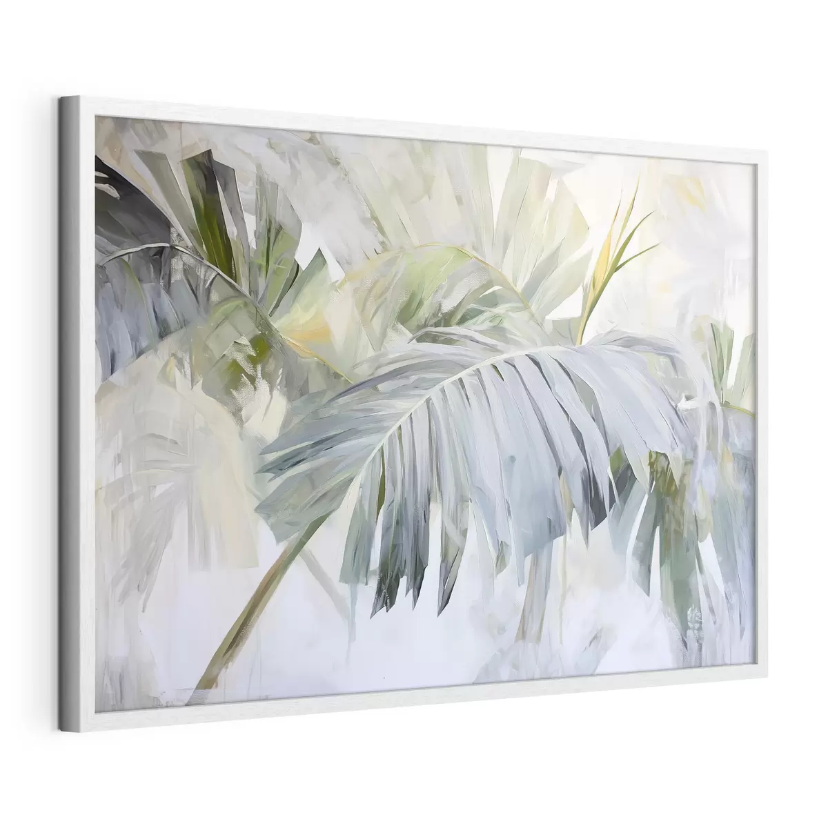 Poster Grandes hojas tropicales al estilo de la pintura f41866