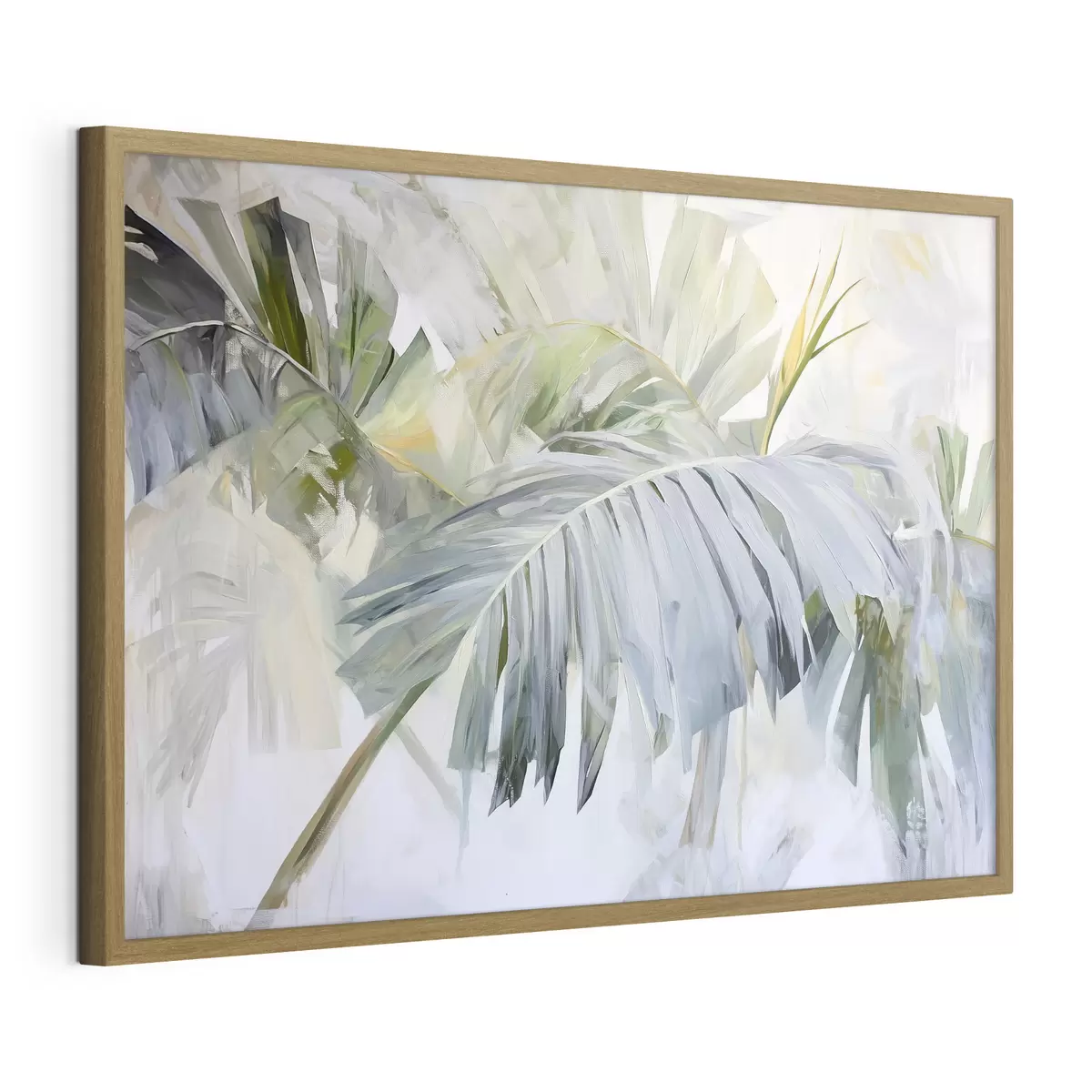 Poster Grandes hojas tropicales al estilo de la pintura f41866