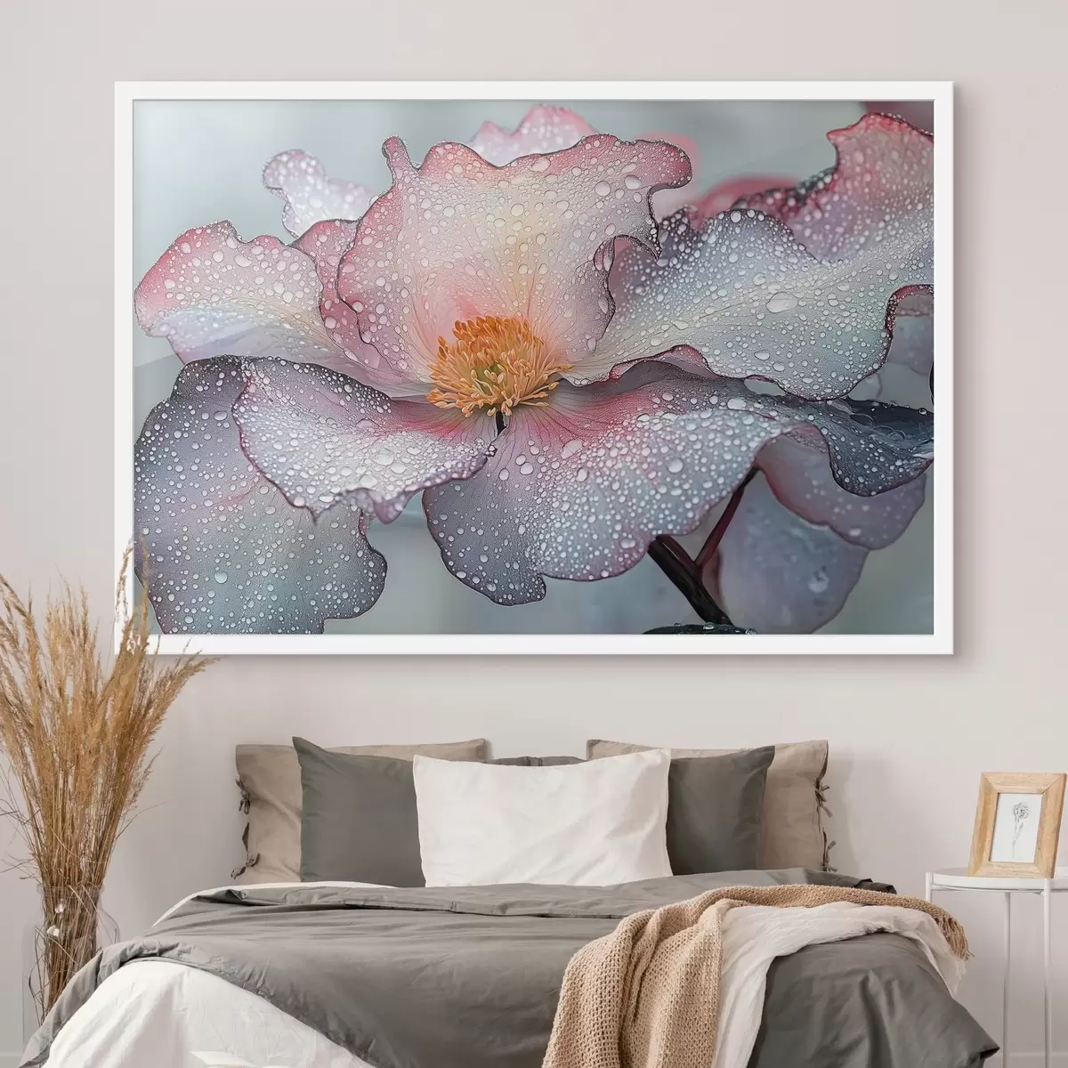 Poster Flor con rocío en los pétalos f41872