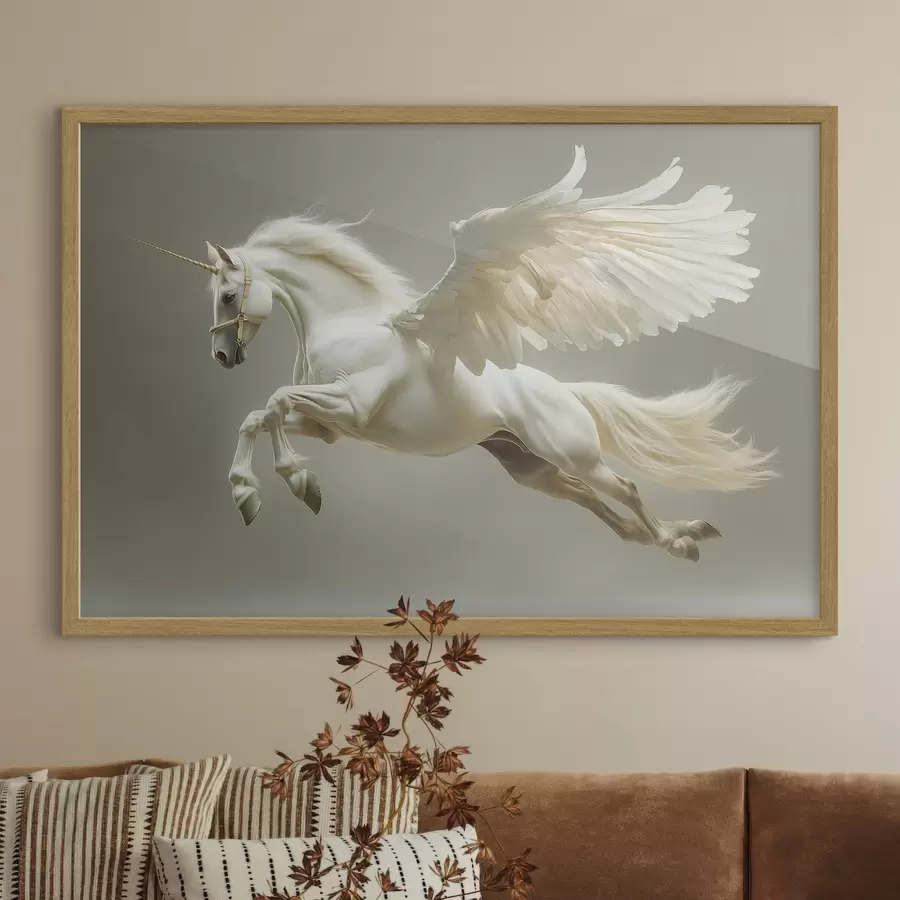 murales de pared Pegaso saltarín, un caballo alado f41875