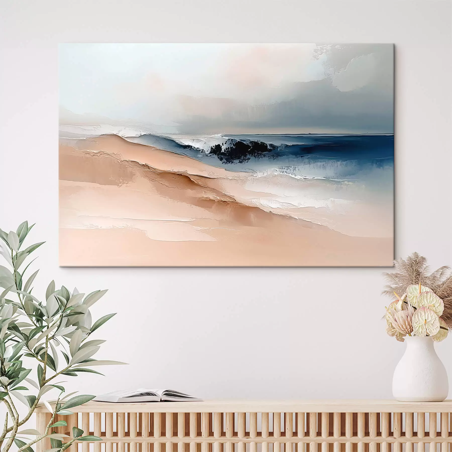 murales de pared Abstracto con ola oceánica s41654