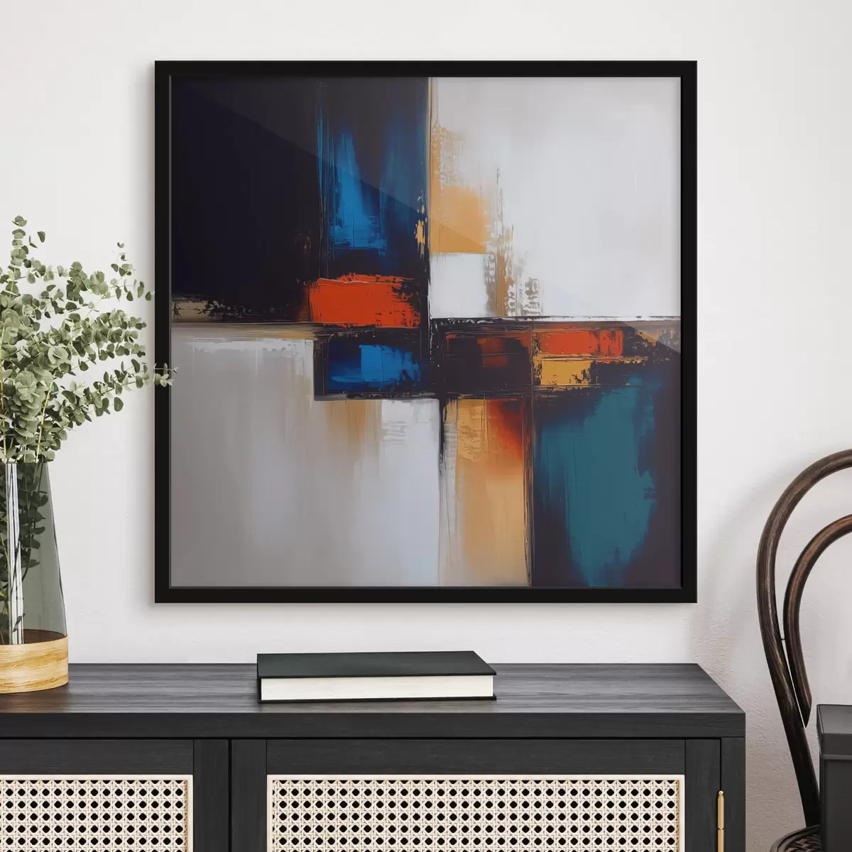 Poster abstracción multicolor f41650