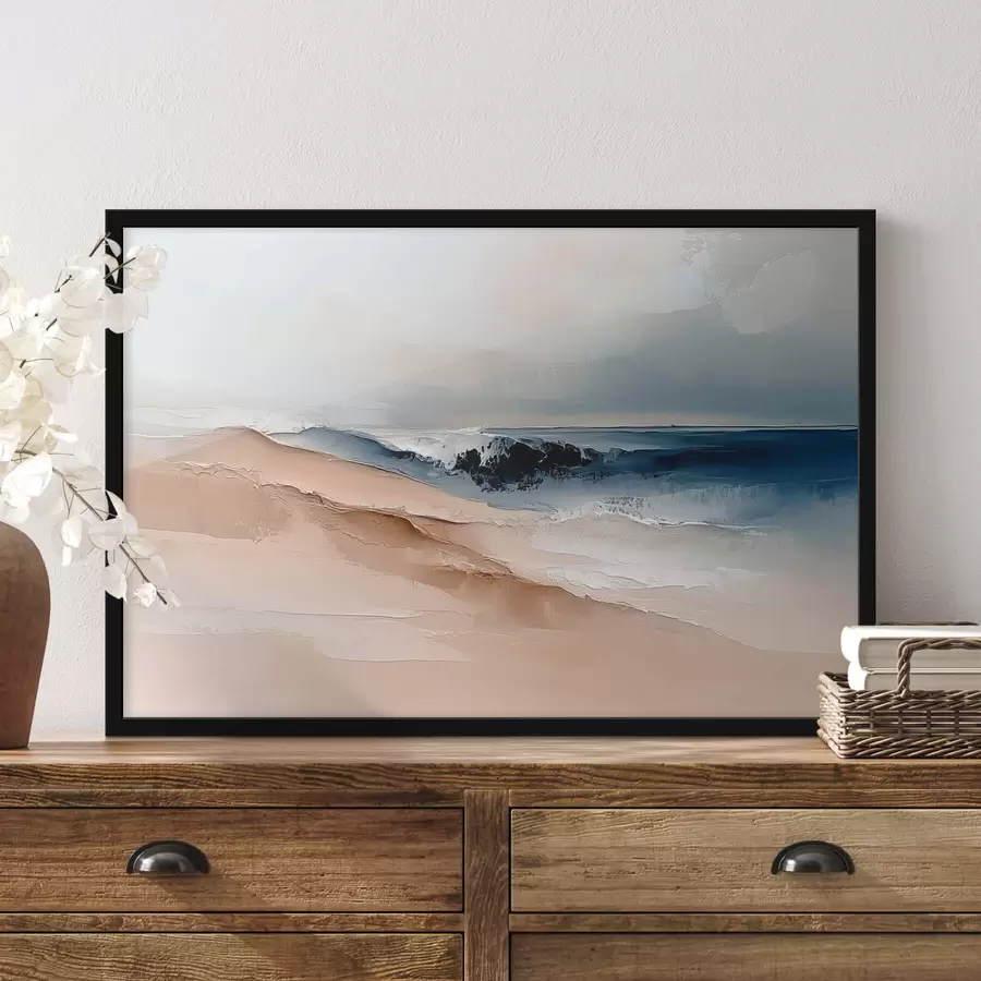 murales de pared Abstracto con ola oceánica f41654