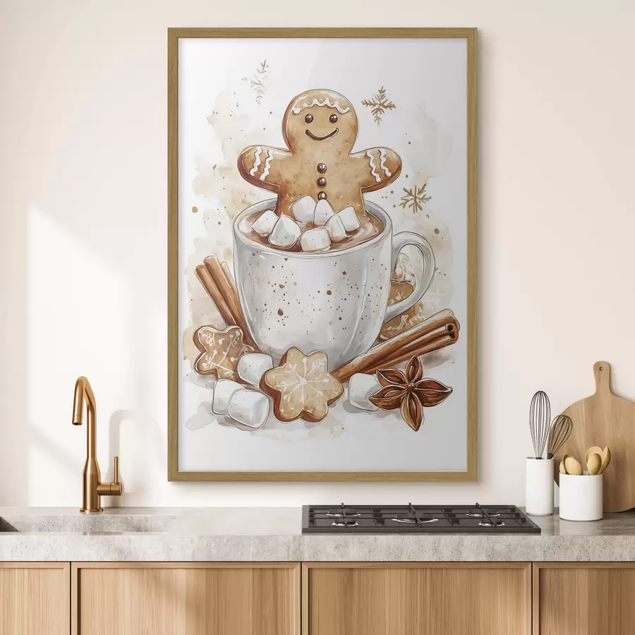 murales de pared Calor de pan de jengibre f41948