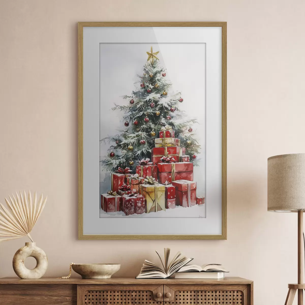 Poster Bajo el árbol de Navidad f41953
