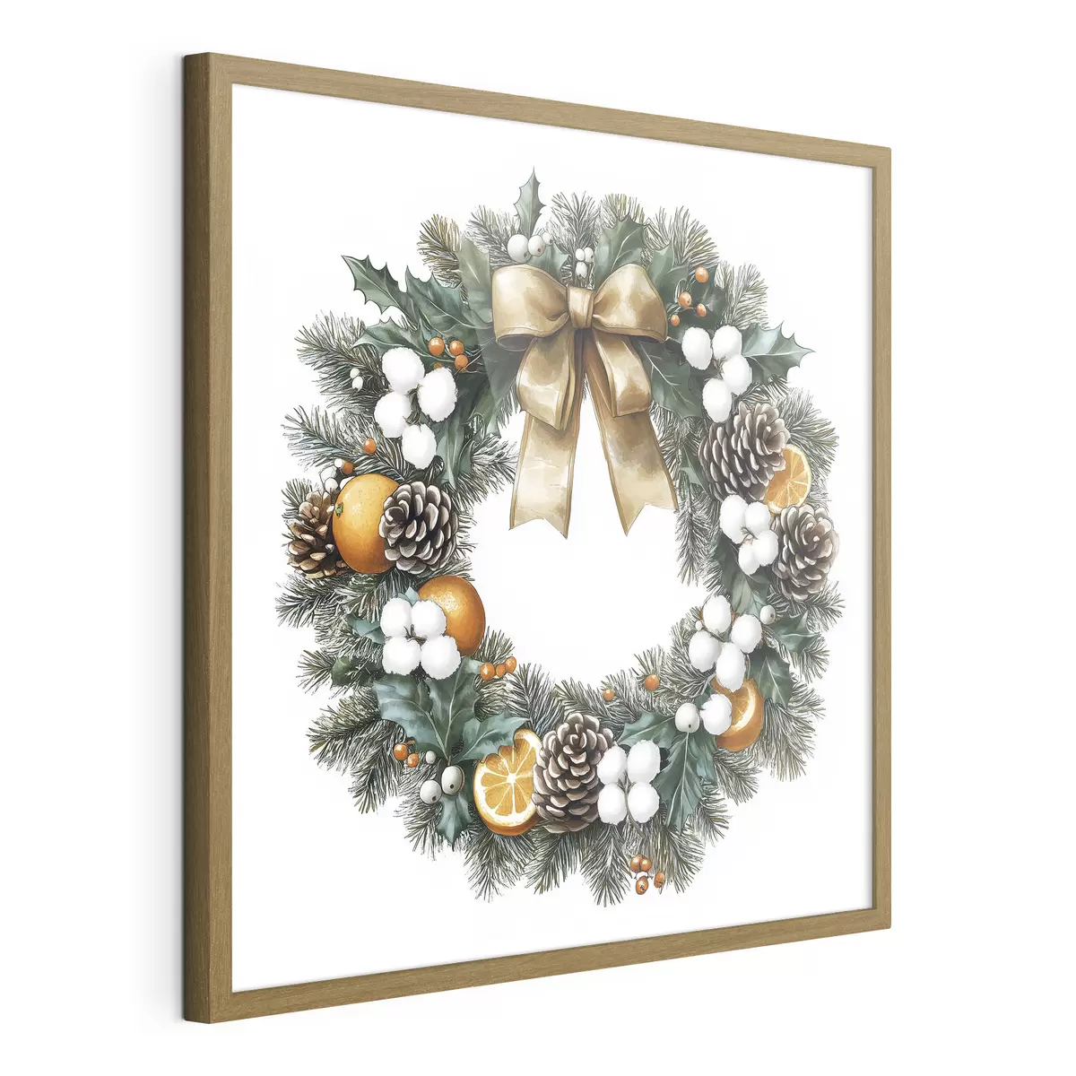 Poster Corona de una Navidad cálida f41962